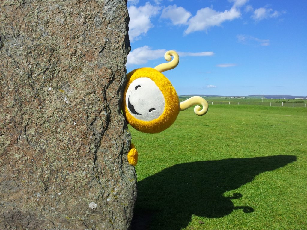 Bookbug at the Standing Stones of Stenness