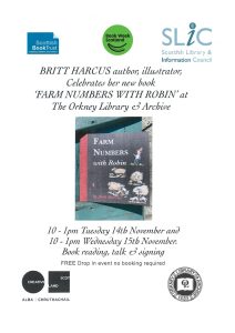 A poster about our Britt Harcus events