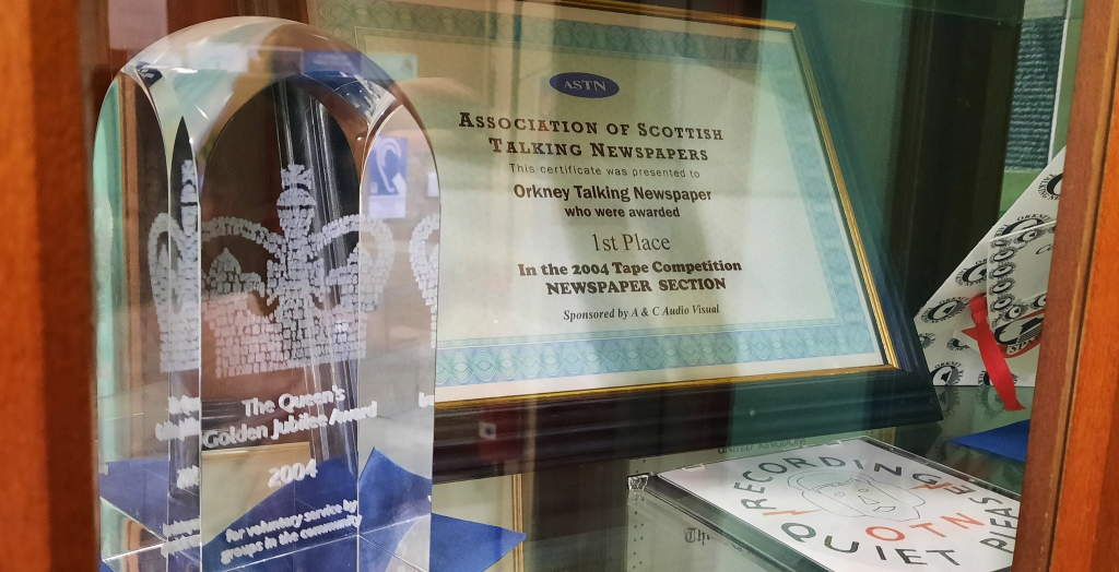 Awards and information about Orkney Talking Newspaper