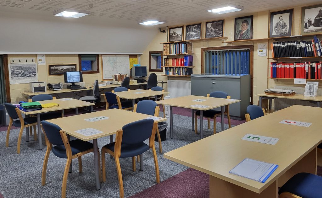 The Archive search room at Orkney Library & Archive