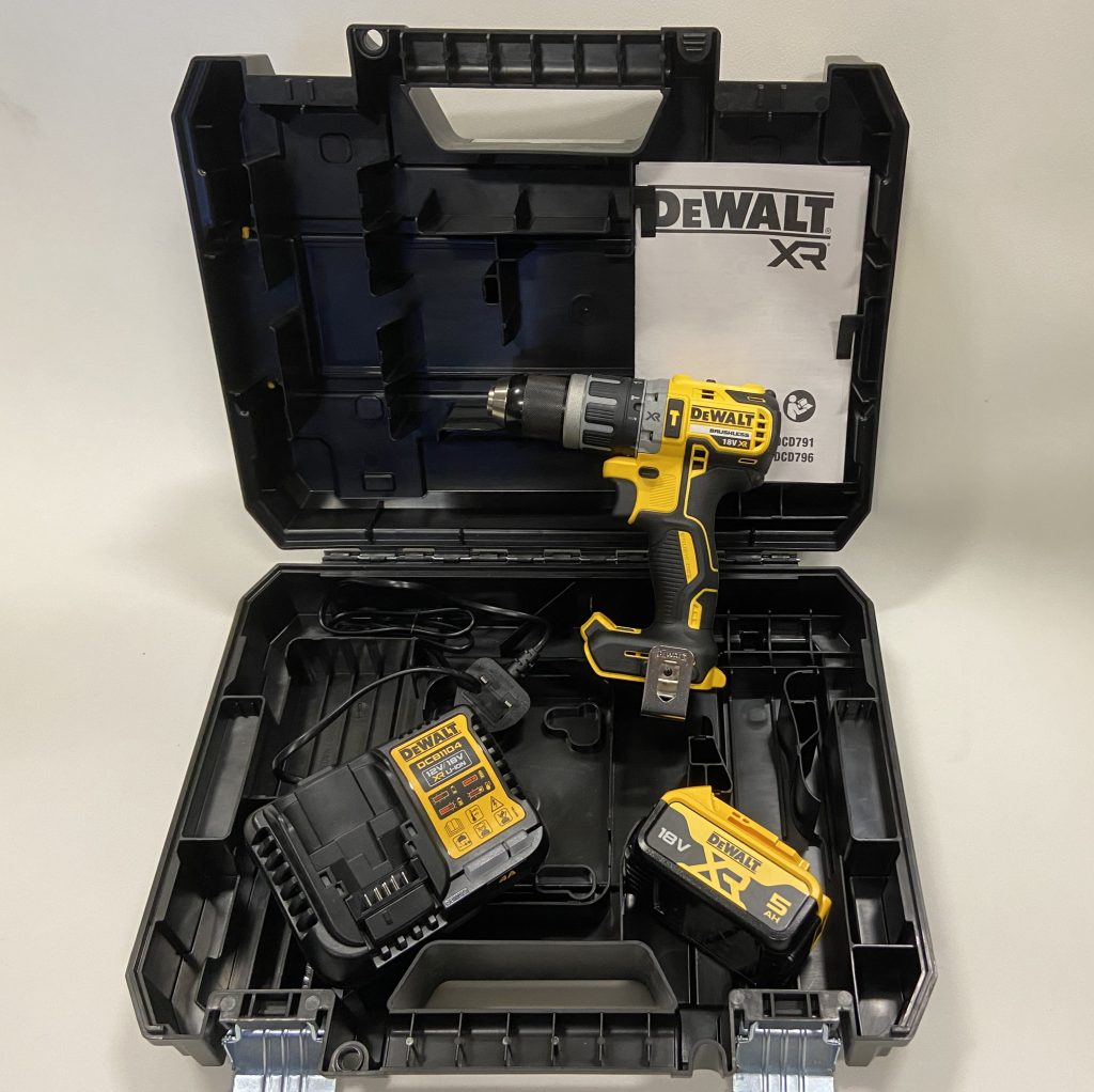 A combi drill in a case