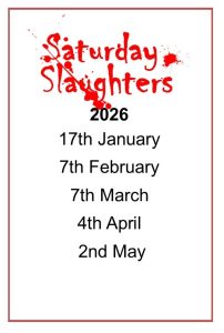 Saturday Slaughters Book Club dates